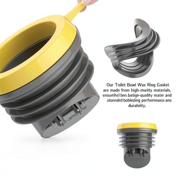 SAMIQU Toilet Wax Ring Gray ABS Anti Backflow Design-4