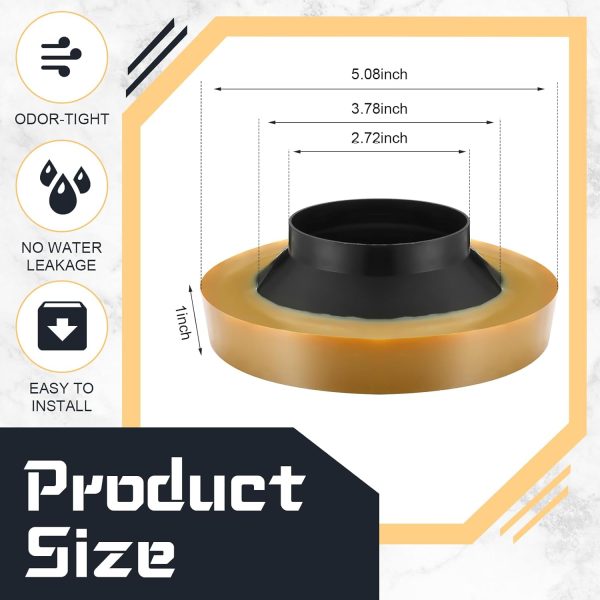 Marsui Toilet Wax Ring Kit Leak Proof Odor Free Seal-1