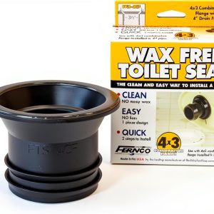 Fernco Toilet Wax Ring FTS-4CF Durable Seal Installation-0