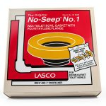 LASCO Toilet Wax Ring Polyethylene Brass Bolts Floor Mount-0