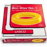 LASCO Toilet Wax Ring Gasket Floor Mount Odor Seal-0