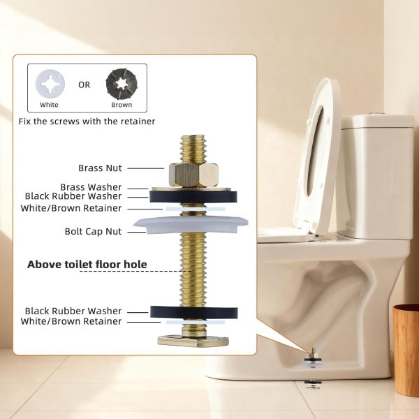 Hibbent Extra Thick Wax Ring Kit Universal Toilet Seal-5