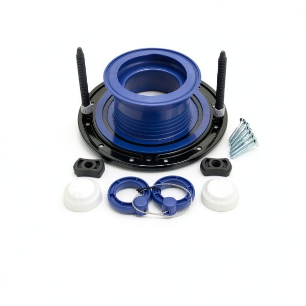 One N Done Toilet Flange Repair Kit Blue Reusable Seal-1