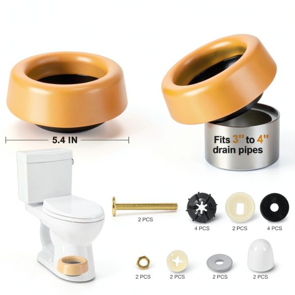 Toiglo Extra Thick Wax Ring Universal Toilet Seal Kit-3