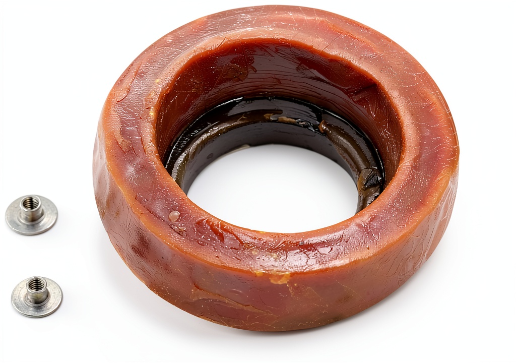 American Standard wax ring showing round shape and wax material