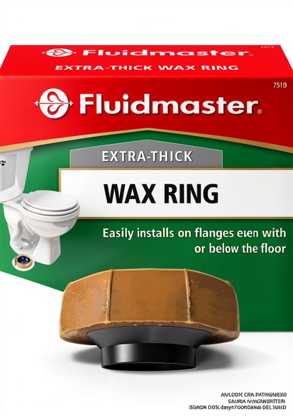 Fluidmaster Wax Ring Toilet Seal 3-Inch 4-Inch Flange-1