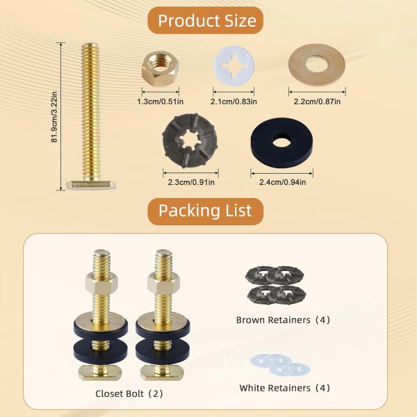Hibbent Extra Thick Wax Ring Kit Universal Toilet Seal-3