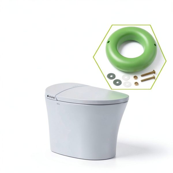 Apopip Toilet Seal Ring Waxless Gasket Durable Installation-5