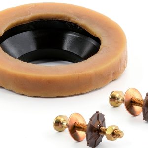 Prime-Line Toilet Flange Wax Ring Black Plastic-0