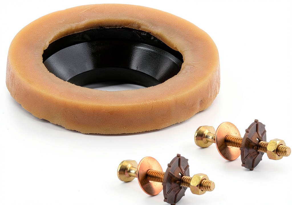 Installing Prime-Line wax ring on a toilet flange