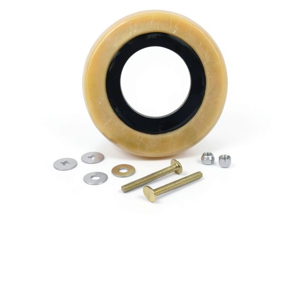 CAXFS Toilet Wax Ring Set Reinforced Brass Bolts-2