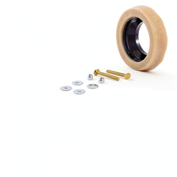 CAXFS Toilet Wax Ring Set Reinforced Brass Bolts-1