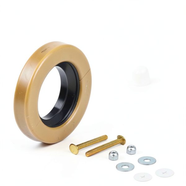 CAXFS Toilet Wax Ring Set Reinforced Brass Bolts-3