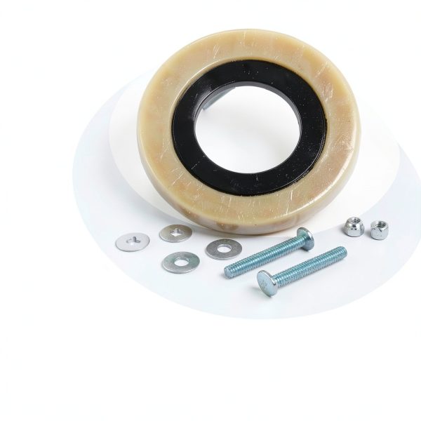 CAXFS Toilet Wax Ring Set Reinforced Brass Bolts-4