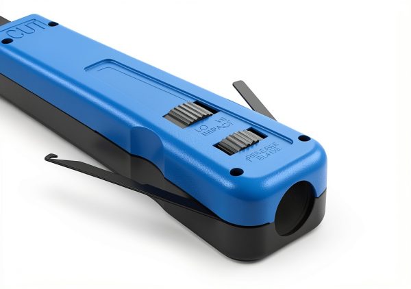 Punch Down Tool with 110/88 Double Blades, Network Wire Keystone Impact Terminal Insertion Tools for Network Cable CAT6/CAT5/CAT3 Stripper-2