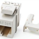 Legrand - OnQ RJ45 Keystone Insert, Cat 5e Keystone Jack, Terminate with Punch and Go Tool or Any 110 Punchdown Tool, White, 50 Pack, WP3475WH50-0