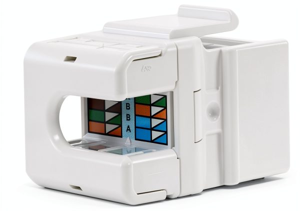 Legrand - OnQ RJ45 Keystone Insert, Cat 5e Keystone Jack, Terminate with Punch and Go Tool or Any 110 Punchdown Tool, White, 50 Pack, WP3475WH50-1