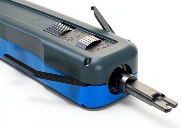 Punch Down Tool with 110/88 Double Blades, Network Wire Keystone Impact Terminal Insertion Tools for Network Cable CAT6/CAT5/CAT3 Stripper-3