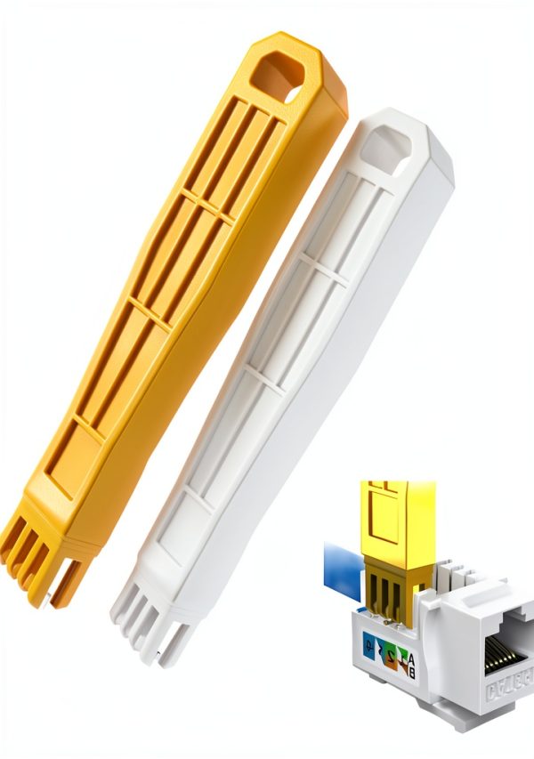 110 Punch Down Tool with 110 Blade - Ethernet Jack Tool for Cat8/Cat7/Cat6A/Cat6/Cat5e/Cat5, Network/Phone Modules, 110 Blocks & Patch Panels(Yellow)-0
