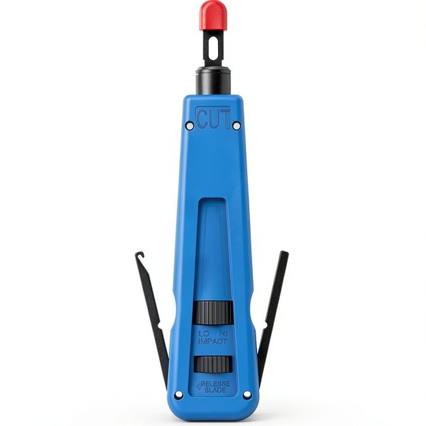 Punch Down Tool with 110/88 Double Blades, Network Wire Keystone Impact Terminal Insertion Tools for Network Cable CAT6/CAT5/CAT3 Stripper-1