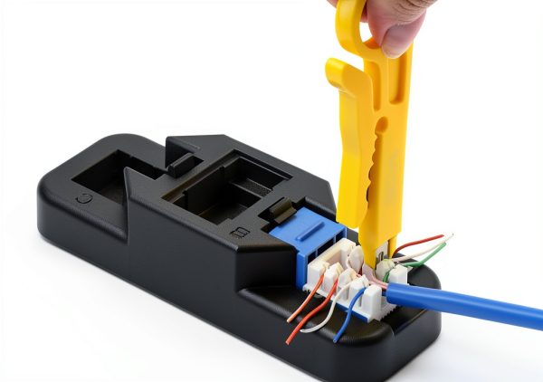 VCE Combo Keystone Punch Down Stand with wire stripper ergonomic grip-3