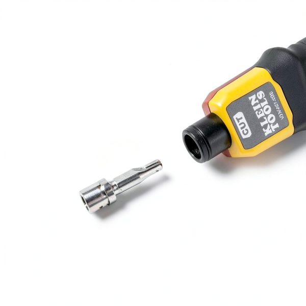 Klein Tools VDV427-110 Impact Punchdown Tool Extended Reach 110 MIM Replacement Blade with Bayonet-Style, Twist-and-Lock Socket-1