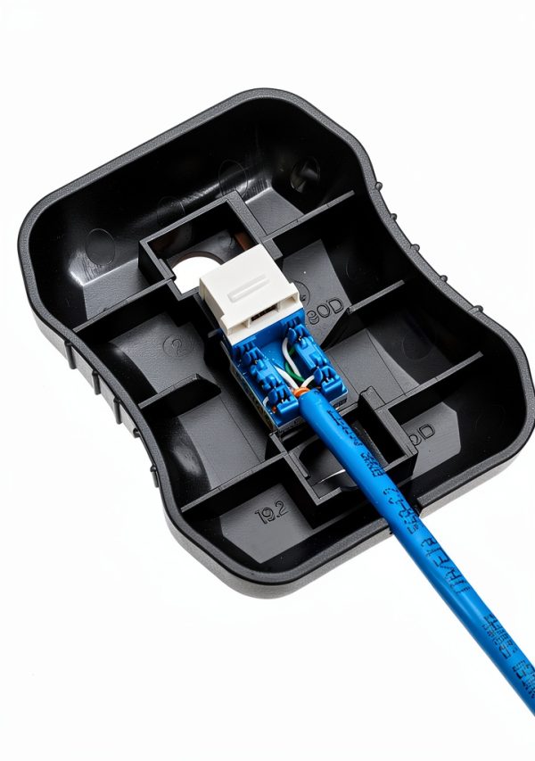 trueCABLE Keystone Jack Punch Down Stand, 90 Degree Handheld Termination Aid, truePUCK-4