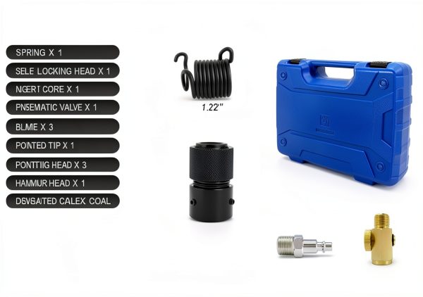 Csttler Air Hammer 14-PCS Chisel Kit 2500 BPM Tapered Punch QC002-1