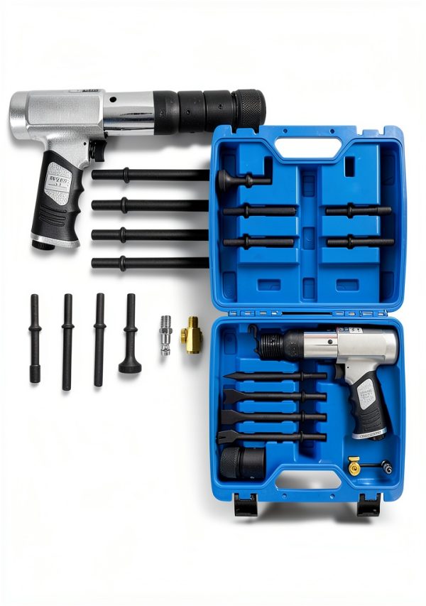 Csttler Air Hammer 14-PCS Chisel Kit 2500 BPM Tapered Punch QC002-3